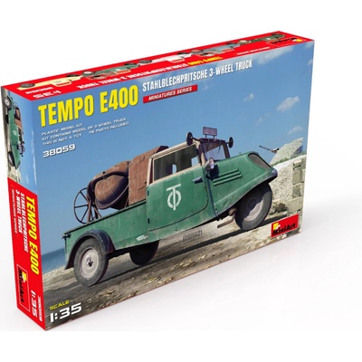 MiniArt Tempo E400 StahlblechPritsche 3-Wheel Truck 1:35