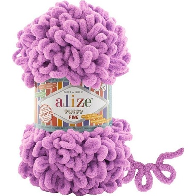 Alize příze Puffy Fine 98 fialkově růžová
