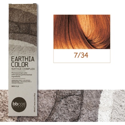 BBcos barva na vlasy Earthia Color 7/34 100 ml