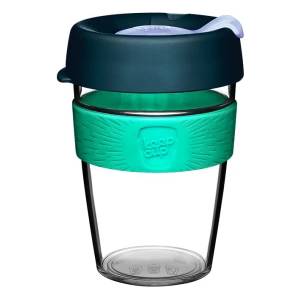 KeepCup Clear - 340, Green Eventide (CCEVEN12)