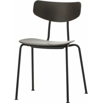Vitra Moca dark oak seat / basic dark base