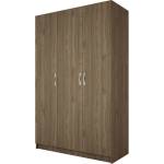 Bogdan Furniture I Трикрилен гардероб Mod 1002, Орех адмирал