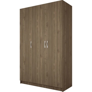 Bogdan Furniture I Трикрилен гардероб Mod 1002, Орех адмирал