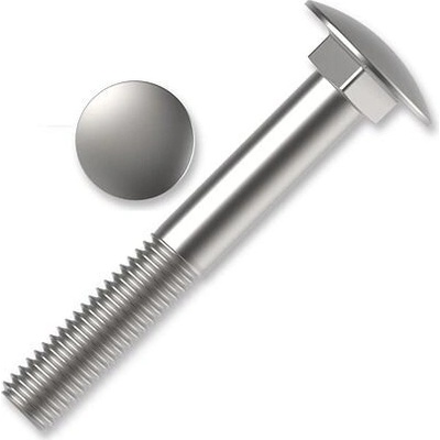 Šroub vratový DIN 603, M6x130, zinek bílý