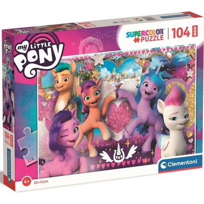 CLEMENTONI My Little Pony: Láskyplní poníci MAXI 104 dílků