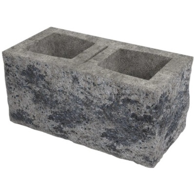 DITON Okrasná tvárnice rohová C 395x195x190 mm černo-bílá