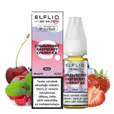 ELF BAR ELFLIQ - NIC SALT - STRAWBERRY RASPBERRY CHERRY ICE 10 ML - (20MG)