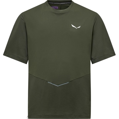 Salewa Мъжка спортна тениска Salewa Pedroc Dry Hyb T-Shirt Sport shirt - Dark Olive - размер 54 (EU) (216-8513-0115)