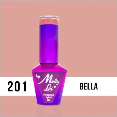 Molly Lac gél lak 201 Bella Telová 5 ml