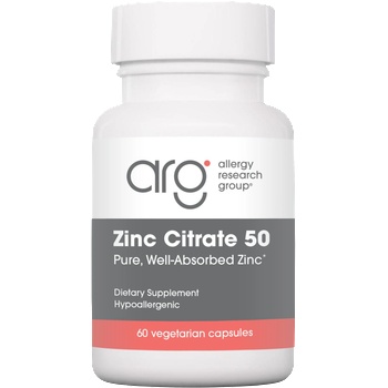Allergy Research Group Zinc Citrate 50 - 60 вег. капсули