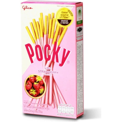 Pocky tyčinky Jahodová príchuť Glico 45 g