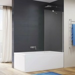 SanSwiss Easy хромиран параван за вана 120x150 см, закалено стъкло 6 мм (STR4P6B1205007)