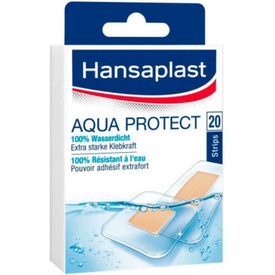 HANSAPLAST Aqua Protect vodotěsná náplast 2 velikosti 20 ks
