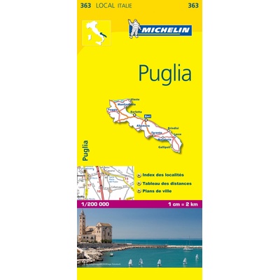 mapa Puglia 1:200 t.