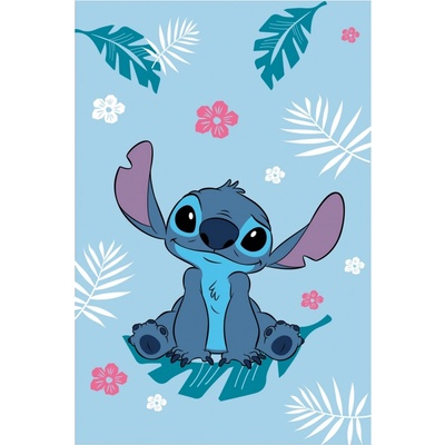 Jerry Fabrics Dětská fleecová deka Lilo a Stitch Blue