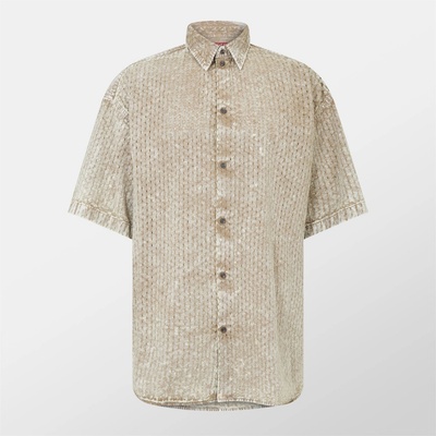 Diesel Риза Diesel Men's Short Sleeve Plain Shirt - Tree House