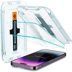 Spigen Протектор за iPhone 14 Pro Max (комплект от 2) - Spigen Glas. tR EZ FIT - Clear