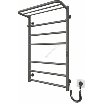 Mario Radiators Електрическа сушилка за кърпи за баня HOME 95W/230V 77x53 cm, неръждаема стомана/антрацит, дясна (MR0074)