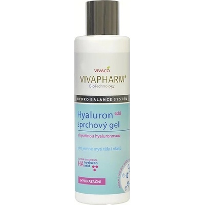 VIVACO Sprchový gél s kyselinou hyaluronovou VIVAPHARM 200 ml