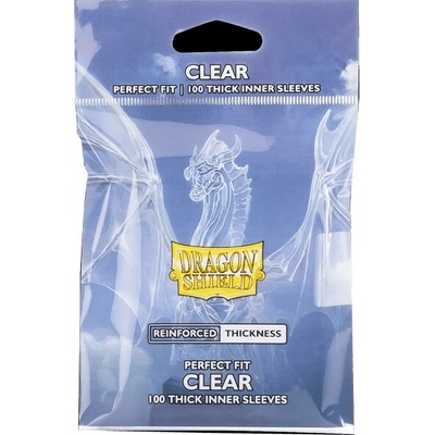 Dragon Shield Standard size Perfect fit Thick Inner Sleeve CLEAR Obaly 100 ks