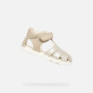 Geox Бежови момичешки barefoot сандали Geox Sandal Steppieup Geox | Bezhov | Момичешки | 25