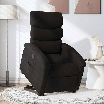 vidaXL elektrické zvedací polohovací textil 3204002 černá