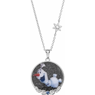 Disney Frozen Olaf strieborný CS00010SRJL-P. CS – detský náhrdelník