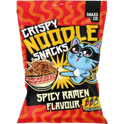 Snaxsco Cripsy Noodle Spicy Ramen Snack CHN 60 g