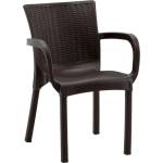 Chomik Градински стол от ратан - кафяв 60x60x82см 61971 (CT014/BR)