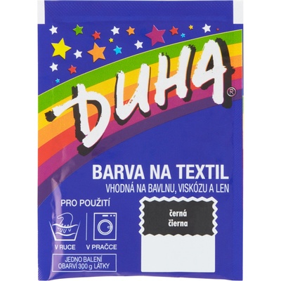 IDEAL DÚHA farba na textil čierna 15g