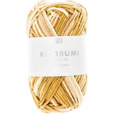 Rico Design Háčkovacia priadza Ricorumi Print odtieň 002 horčica mix - 1 ks