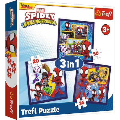 TREFL Spidey Pavúky a dinosaury 3v1 20,36,50 dielov