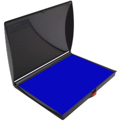 Shiny Poduška pre drevené pečiatky modrá 17,8 x 12,8 cm