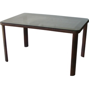 Bogdan Furniture Am Ратанова маса Т 341-2 140/90/75h кафява