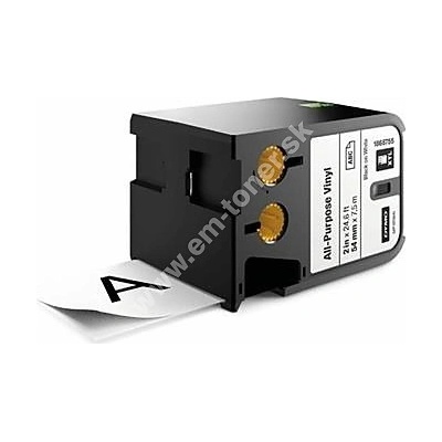 páska DYMO XTL 1868755 Black On White All-Purpose Vinyl Tape (54mm)