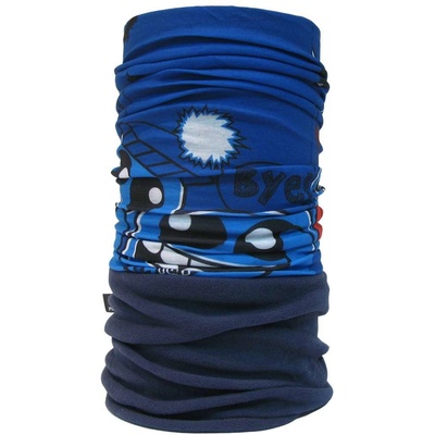 4Fun zateplená šatka Crazy blue polartec