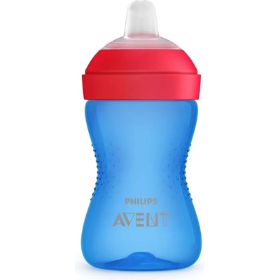 Philips Неразливаща се чаша с мек накрайник Philips Avent - Синя, 300 ml (00A.0526.001)