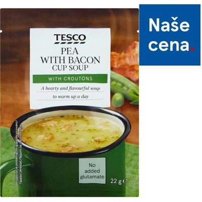Tesco Instantní hrachová polévka se slaninou a krutony 22 g