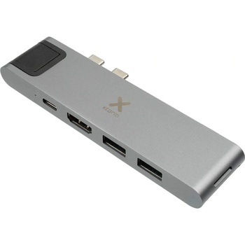 A-solar Xtorm XC206 USB-C Hub 7-in-1 4K HDMI, Ethernet, USB-C, 2xUSB-A, SD, microSD - мултифункционален хъб за свързване на допълнителна периферия за MacBook и устройства с USB-C (тъм