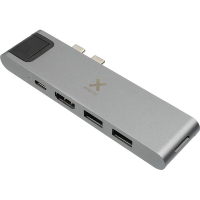 A-solar Xtorm XC206 USB-C Hub 7-in-1 4K HDMI, Ethernet, USB-C, 2xUSB-A, SD, microSD - мултифункционален хъб за свързване на допълнителна периферия за MacBook и устройства с USB-C (тъм