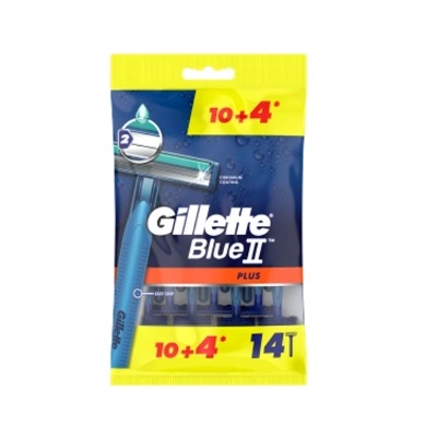 Gillette Blue2 Plus самобръсначки за еднократна употреба 10+4 броя