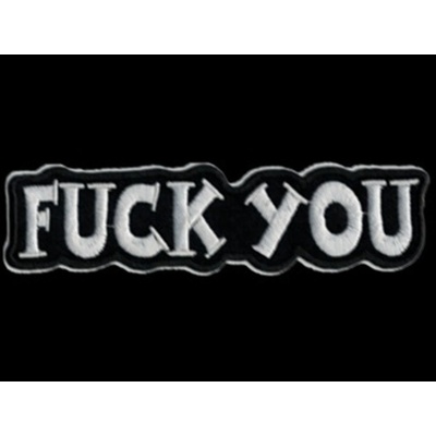 Nášivka FUCK YOU vyšívaná zažehlovací