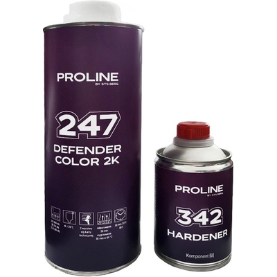 PROLINE 247 DEFENDER COLOR 2K, Vysokoodolný 2K Tónovateľný lak, 1000ml