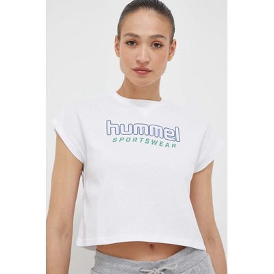 Hummel Памучна тениска Hummel в бяло (219244)