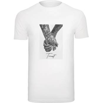 Mister Tee Мъжка тениска в бял цвят Mister Tee Trust 2.0UB-MT1690-00220 - Бял, размер 4XL