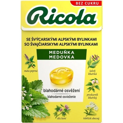 RICOLA Medovka bez cukru 40 g