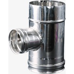 ArtKamin Редуктивен тройник инокс 90° - Ф100 - 80 - 100 (rti8)