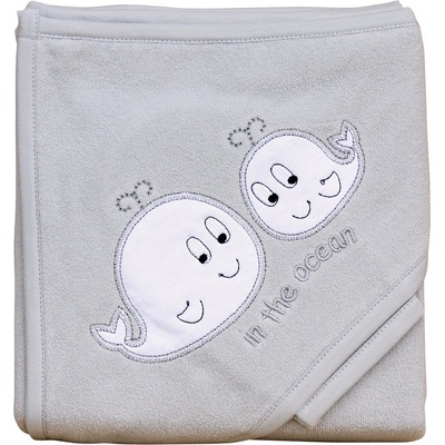 Scarlett Froté uterák veľryby s kapucňou sivý