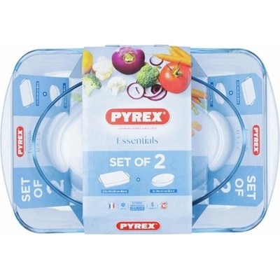 PYREX SADA NA PEČENIE 2KS 3,7L+2,2L SKLO