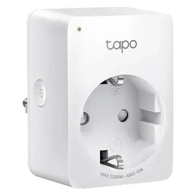 TP-Link TP LINK TAPO P100 Смарт контакт 10A, 2300W, 2.4Ghz, задаване на график, таймер (P100-1PK)